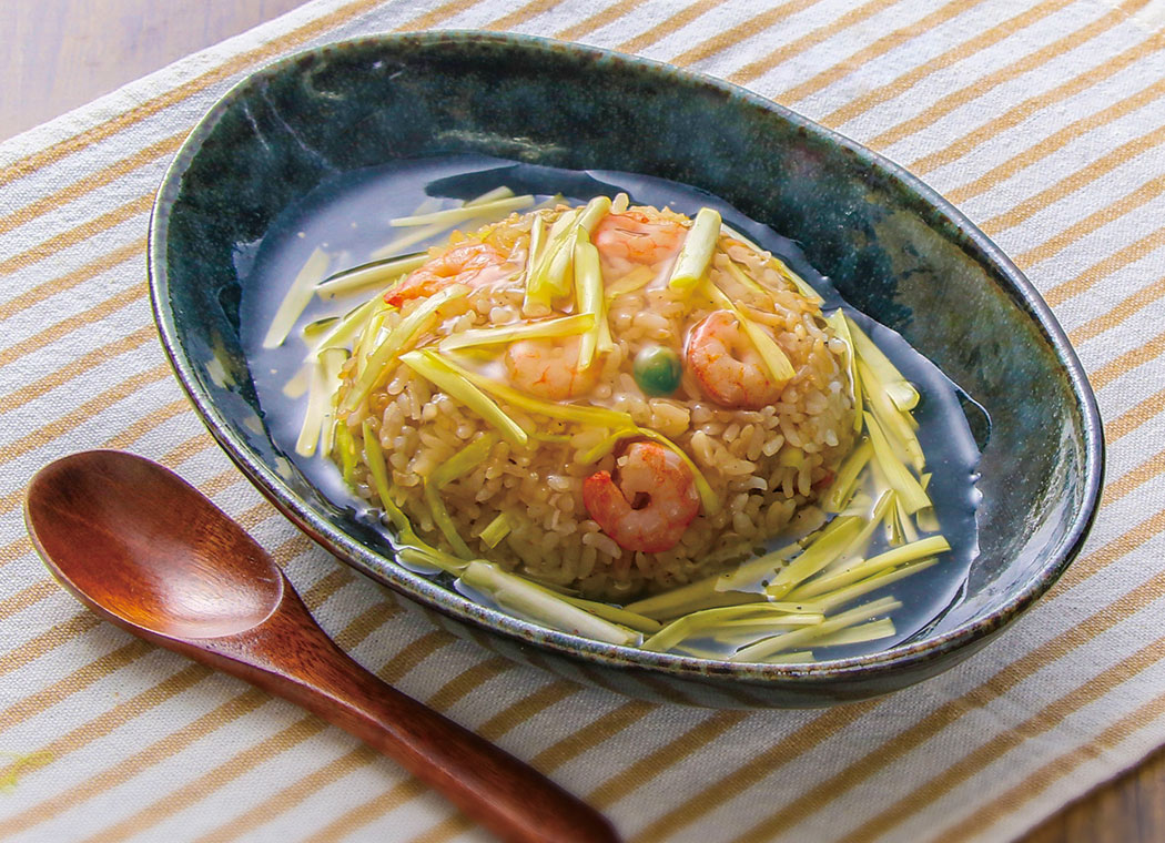 黄ニラのあんかけチャーハン